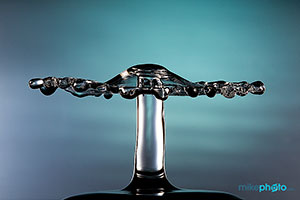 Water drop photography.